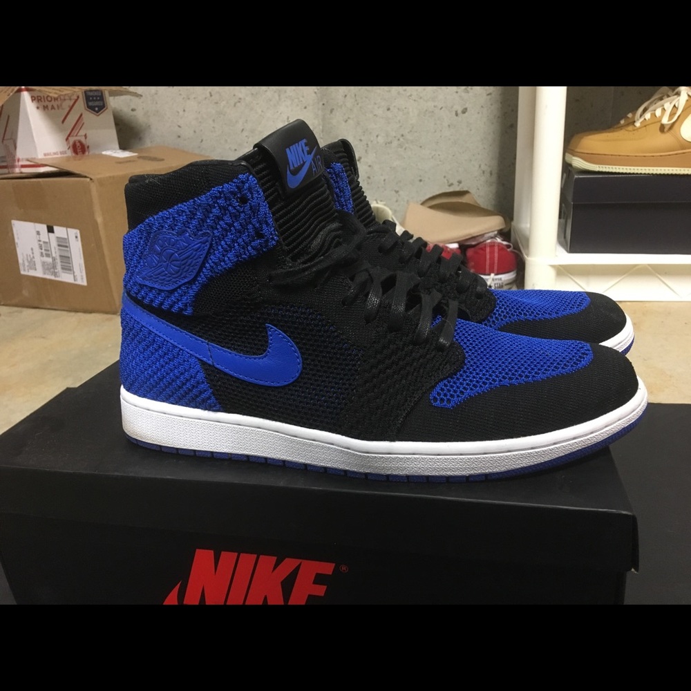 Air Jordan Retro 1 “Flyknit Royal” - Size 12- USED